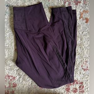 Lululemon size 8 plum leggings